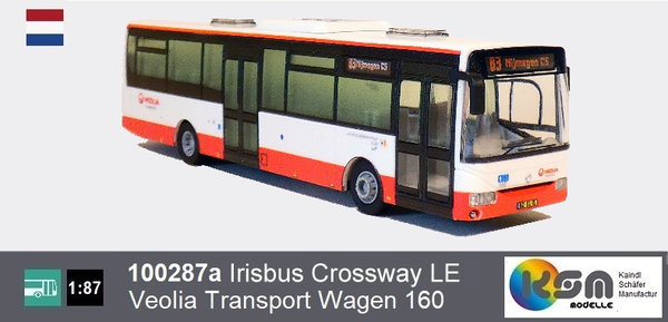 100287a - Irisbus Crossway LE - Veolia Transport Wagen 160 - 83 Nijmegen CS