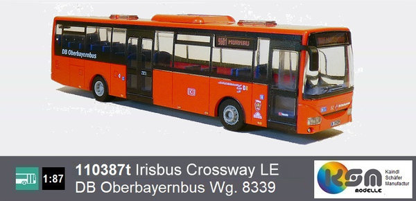 110387t - Irisbus Crossway LE - DB Oberbayernbus RVO Wagen 8339 - ohne Scheibentönung