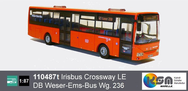 110487t - Irisbus Crossway LE - DB Weser-Ems-Bus Wagen 236 - ohne Scheibentönung