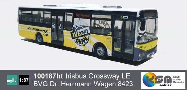 100187ht - Irisbus Crossway LE - Dr. Herrmann Berlin - Testbus - Wagen 8423