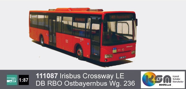 111087 - Irisbus Crossway LE - DB RBO Ostbayernbus Wagen 236 - ohne Scheibentönung