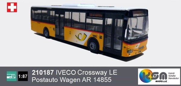 210187 - IVECO Crossway LE - Postauto Schweiz Wagen 14855